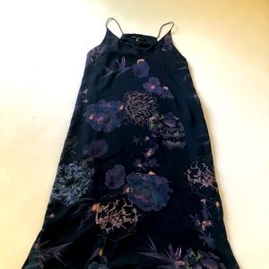 Jasmine & Julianne Floral 90s Midi Chiffon Lined Dress